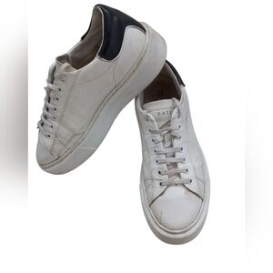 D.A.T.E.  Women's White/Black Sneakers Size 5.5 US